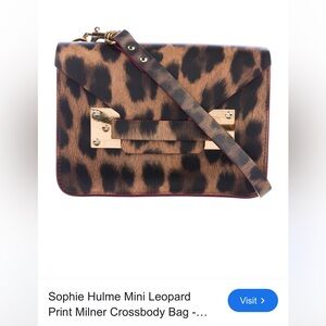 EUC SOPHIE HULME
Mini Leopard Print Milner Crossbody Bag